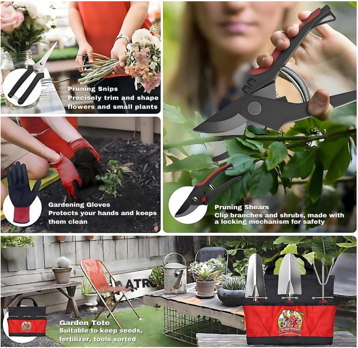 AUTOGRAPHED Murr Farms Gardening Tool Set